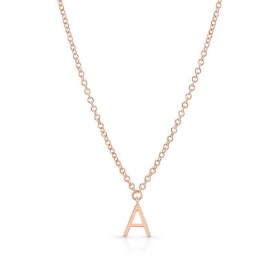 14KT Rose Gold Initial Necklace